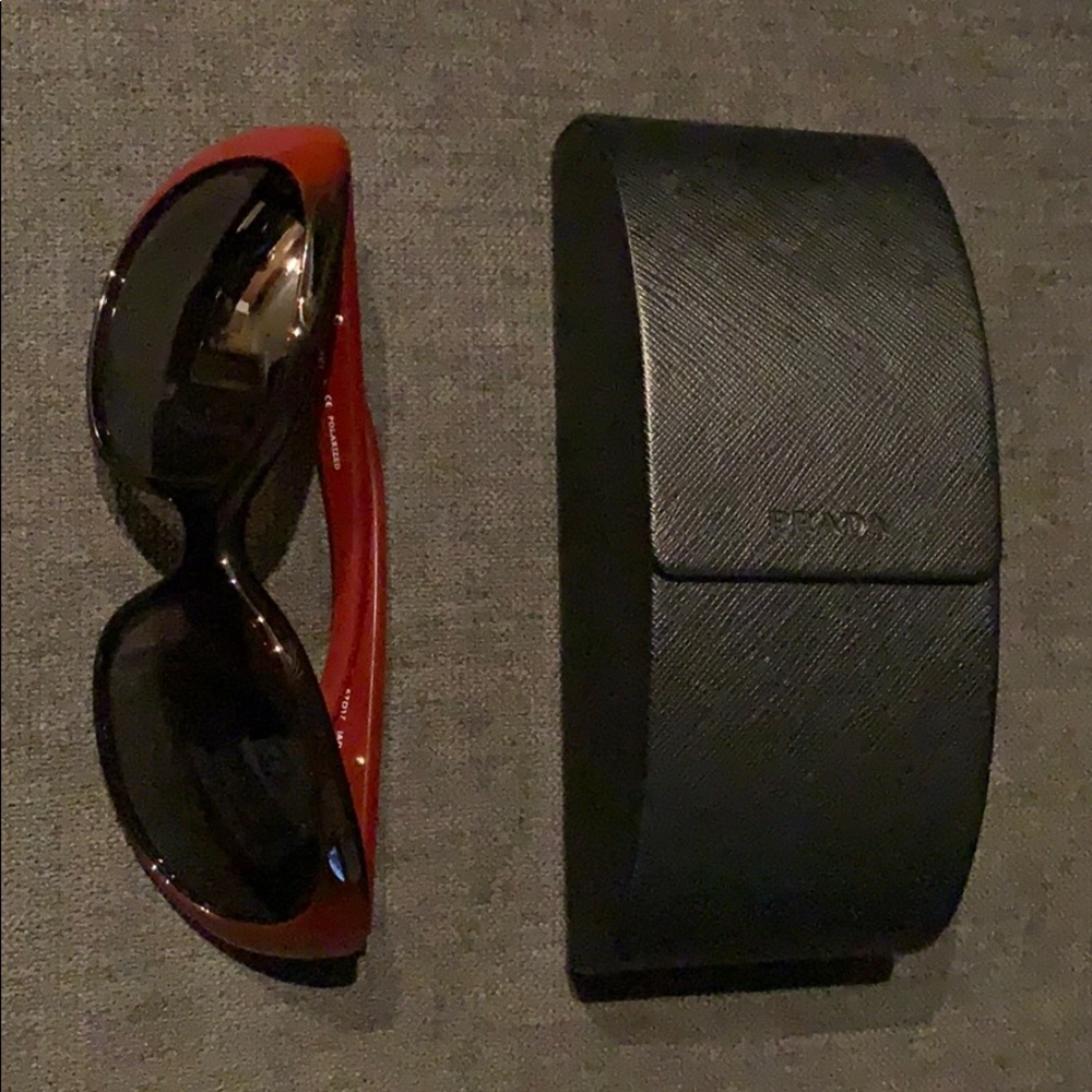 Prada 57mm Polarized Sunglasses (Authentic) - Picture 6 of 7
